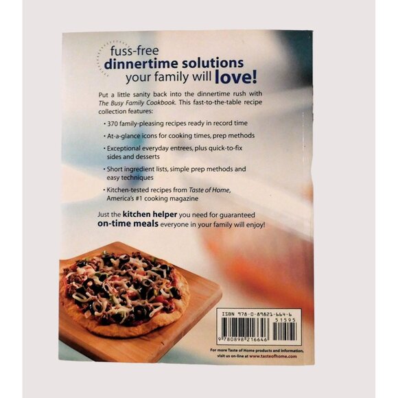 Taste of Home The Busy Family Cookbook 2007 PB 370 Recipes for Weeknight Dinners - Picture 2 of 11